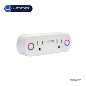 Tomacorriente UNNO TEKNO Dual plug 1760W Blanco (PW5302WT)