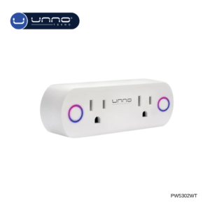 Tomacorriente UNNO TEKNO Dual plug 1760W Blanco (PW5302WT)