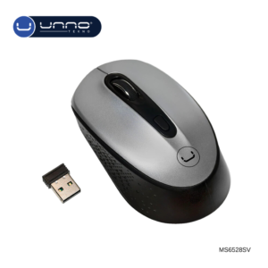 Mouse UNNO TEKNO Contour Inalambrico Plateado (MS6528SV)