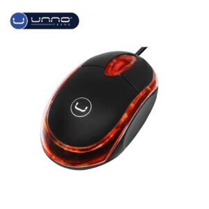 Mouse UNNO TEKNO con Luz Led (MS6501BK)