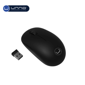 Mouse UNNO TEKNO Curve Inalambrico Negro (MS6526BK)